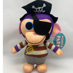 Pirate Monkey Plush 10" Wonder Park Movie 2019 Chimpanzombie Toy w/ Hang tag‎